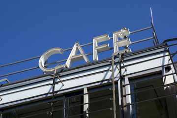 Neon Cafe Sign