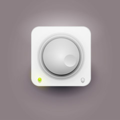 User interface knob icon for media player