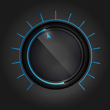 User interface knob for media player