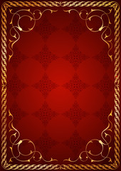 Kapak desenleri kırmızı sabit fonda