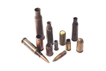 bullet on the white background