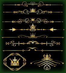 Vector set. Vintage Elements for your design.