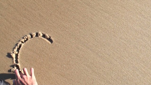 heart in the sand