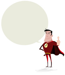 Super Hero Speech Bubble