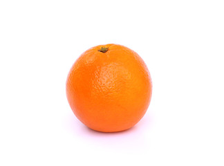 Ripe orange isolated on white background