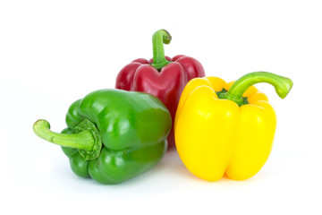 Paprika red, yellow, green