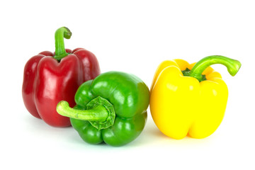 Paprika red, yellow, green