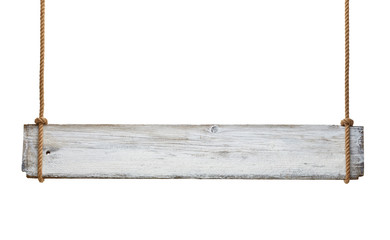 wooden sign background message rope hanging