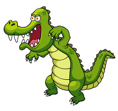 illustration of Cartoon crocodile