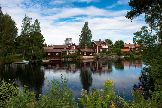 Paysage Suédois Village