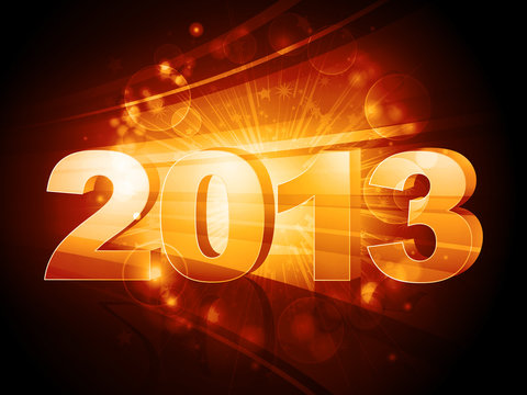 2013 new year starburst
