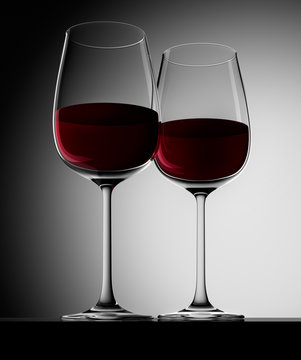 2 Glas Rotwein