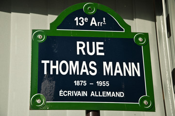 rue Thomas Mann à Paris 13ièm