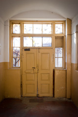 Old wooden door