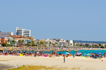 Obraz premium Plage, Tourisme de masse