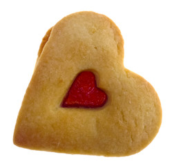 a cookie heart