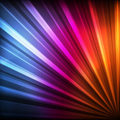 Abstract burst background with neon effects