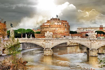 Fototapete Rund greatest Roman landmarks - St. Angelo castle © Freesurf