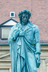 The Schiller memorial in Stuttgart, Germany