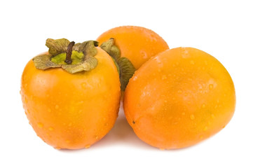 three persimmons