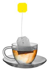 Cup of tea with teabag