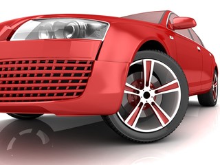 Plakat Projektowania 3D samochód