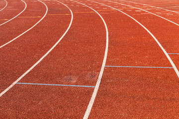 Fototapeta premium Lanes red racing track