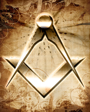 Masonic square and compass