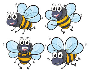 Four bees