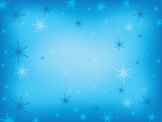 Fototapeta na wymiar Winter background with snowflakes