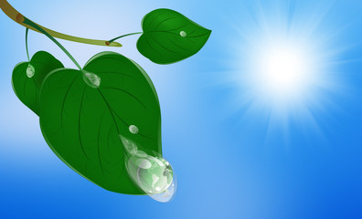 Green clean planet.Ecology concept