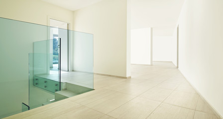 modern architecture, new empty apartment, passage