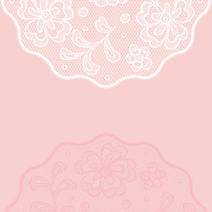 Vintage lace background ornamental flowers, invitation card.