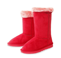 Red winter boots