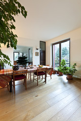 beautiful apartment, interior, dining room