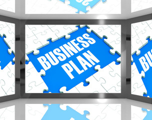 Business Plan On Screen Shows Marketing Strategies