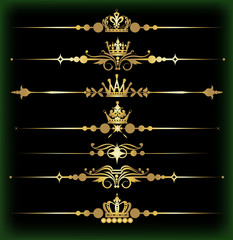 Vector set. Vintage Elements for your design.