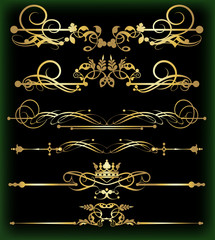 Vector set. Vintage Elements for your design.