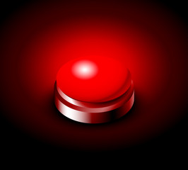 Pressed button with red light