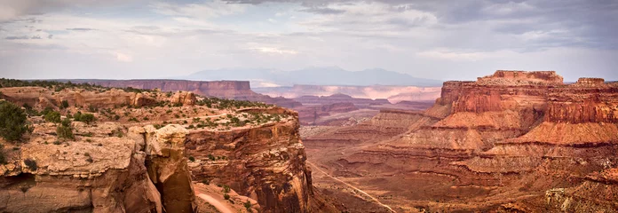 Zelfklevend Fotobehang Natuurpark Canyonlands nationaal park, panorama - Utah, VS