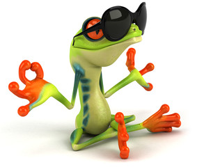 Naklejka premium Fun frog