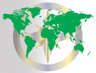 Green World Navigating Map
