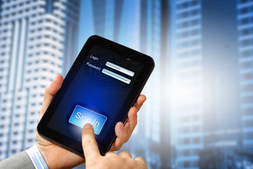 login with email and password