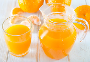 Obraz na płótnie Canvas tangerine juice
