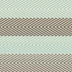 Crédence de cuisine en verre imprimé Psychédélique motif en zigzag sans couture rétro