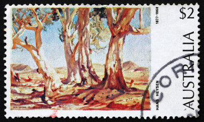 Postage stamp Australia 1974 Red Gums of the Far North