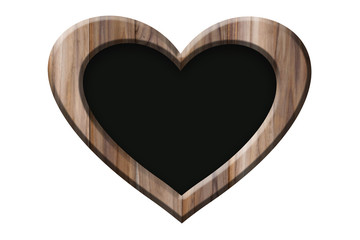 heart shape blackboard