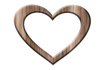 heart shape wooden frame - 47857794