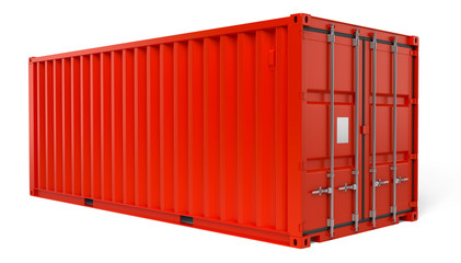 Conteneur sur fond blanc 2