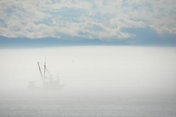 Boat in The Mist